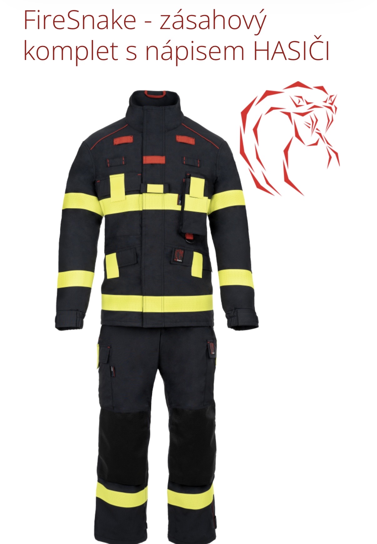 FireSnake - zásahový komplet s nápisem HASIČI