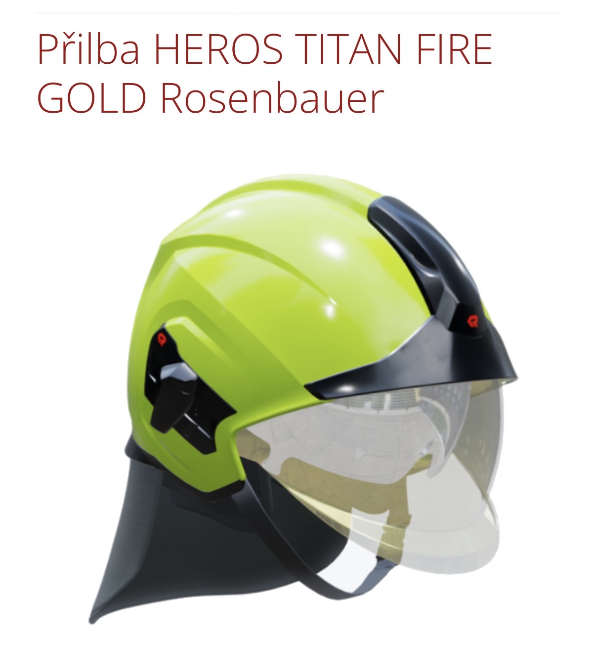 Přilba HEROS TITAN FIRE GOLD Rosenbauer