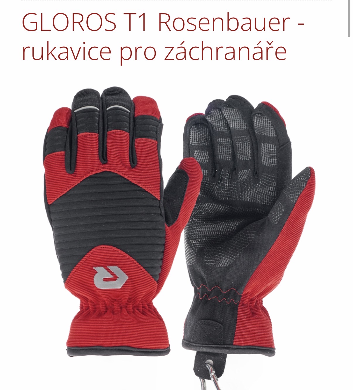 GLOROS T1 Rosenbauer - rukavice pro záchranáře