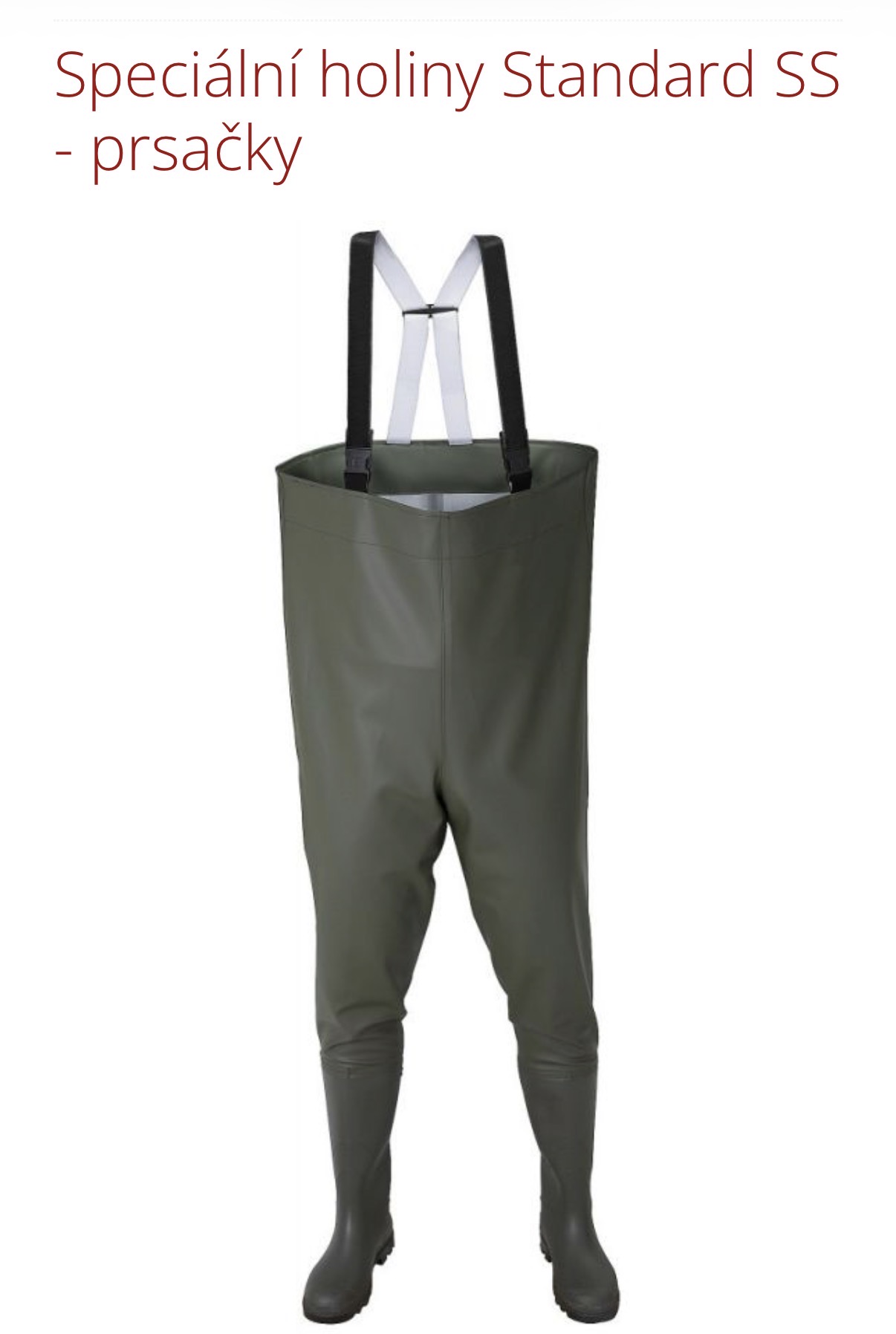 Speciální holiny Standard SS - prsačky